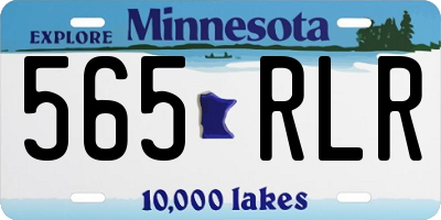 MN license plate 565RLR