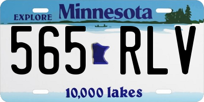 MN license plate 565RLV