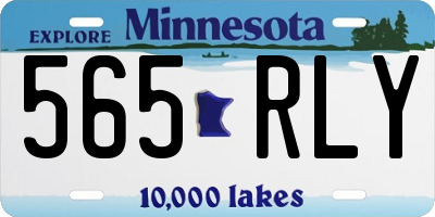 MN license plate 565RLY