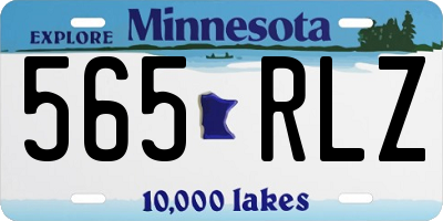 MN license plate 565RLZ