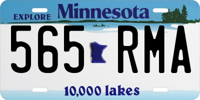 MN license plate 565RMA