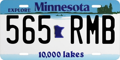 MN license plate 565RMB
