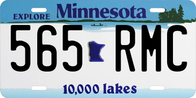 MN license plate 565RMC