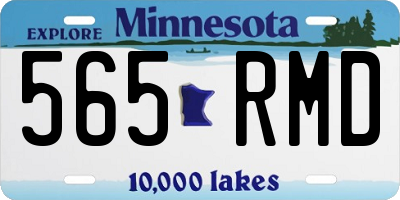 MN license plate 565RMD