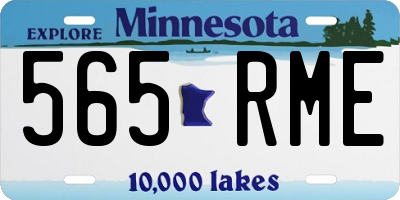 MN license plate 565RME
