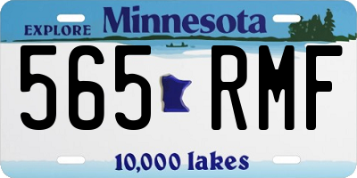 MN license plate 565RMF