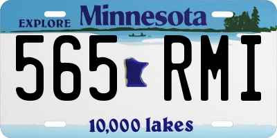 MN license plate 565RMI