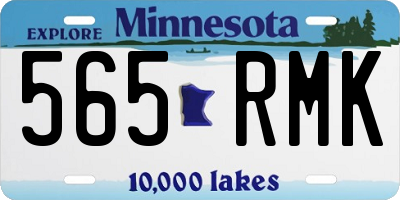 MN license plate 565RMK