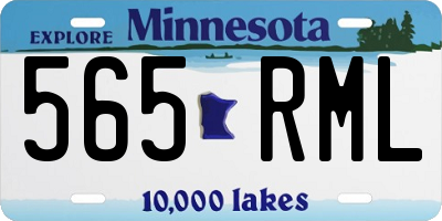 MN license plate 565RML
