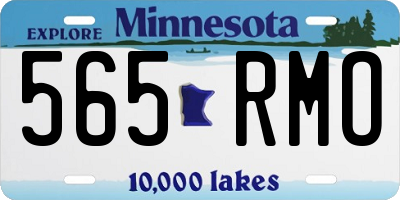 MN license plate 565RMO