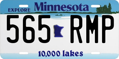 MN license plate 565RMP
