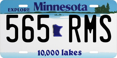 MN license plate 565RMS