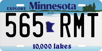 MN license plate 565RMT