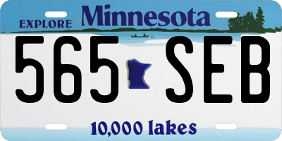 MN license plate 565SEB