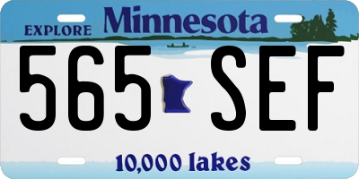 MN license plate 565SEF