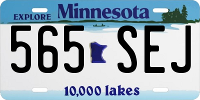 MN license plate 565SEJ