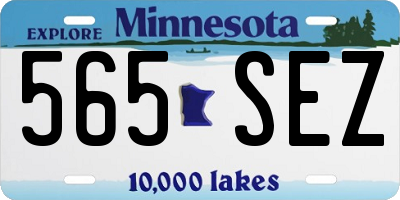 MN license plate 565SEZ