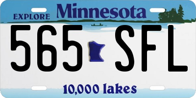 MN license plate 565SFL
