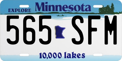 MN license plate 565SFM