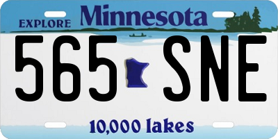 MN license plate 565SNE