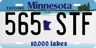 MN license plate 565STF
