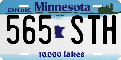 MN license plate 565STH