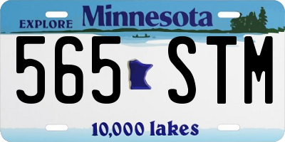 MN license plate 565STM