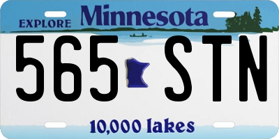 MN license plate 565STN