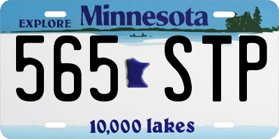 MN license plate 565STP