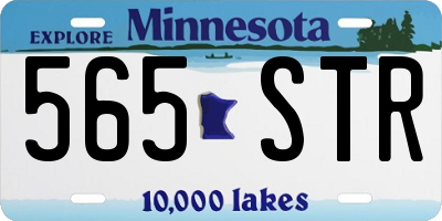 MN license plate 565STR