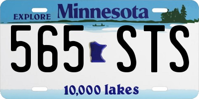 MN license plate 565STS