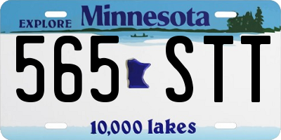 MN license plate 565STT