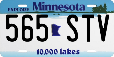 MN license plate 565STV