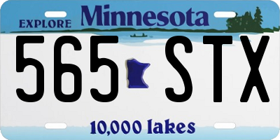 MN license plate 565STX