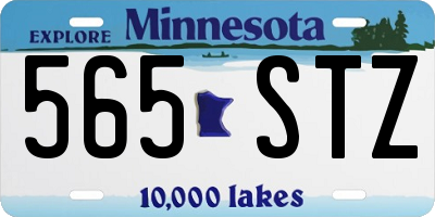 MN license plate 565STZ