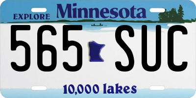 MN license plate 565SUC