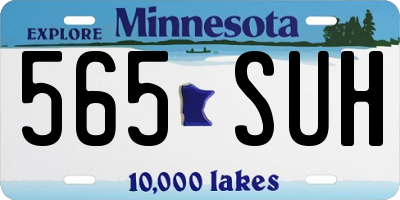 MN license plate 565SUH