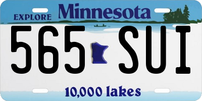 MN license plate 565SUI
