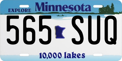 MN license plate 565SUQ