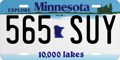 MN license plate 565SUY
