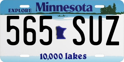 MN license plate 565SUZ