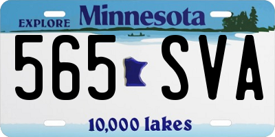 MN license plate 565SVA