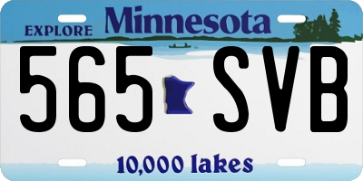 MN license plate 565SVB