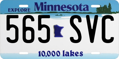 MN license plate 565SVC