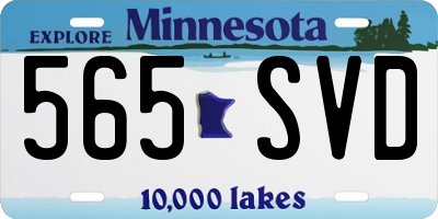 MN license plate 565SVD