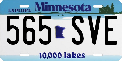 MN license plate 565SVE