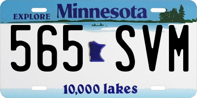 MN license plate 565SVM