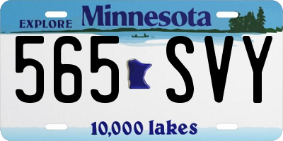MN license plate 565SVY