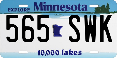 MN license plate 565SWK