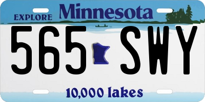 MN license plate 565SWY
